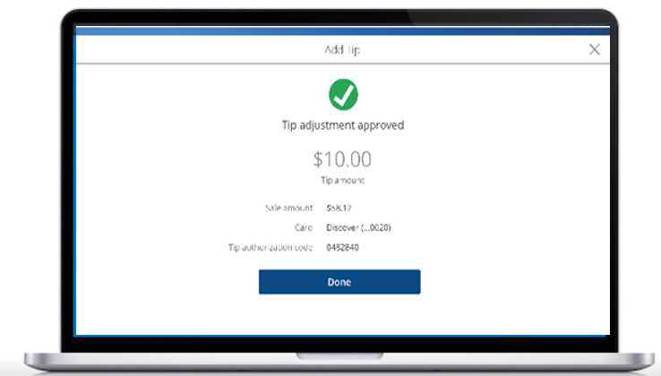 Tip amount adjustment approved