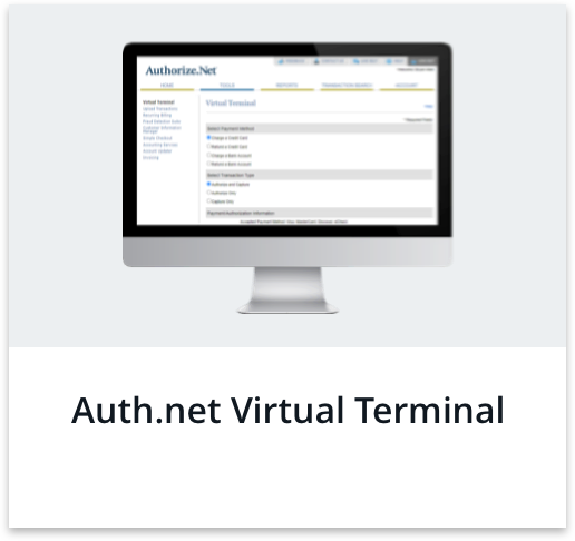 Auth.net Virtual Terminal